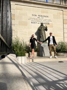 Kristel and Siim Koppel the creators of Champagne Hunters