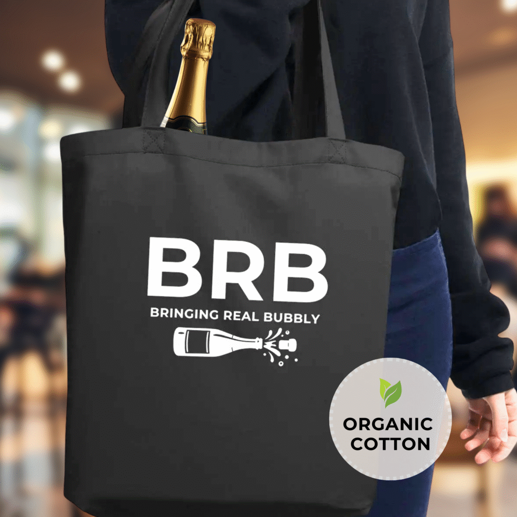 Bringing real bubbly Organic Cotton Tote Bag