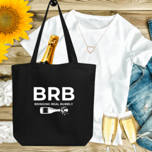 Bringing real bubbly Organic Cotton Tote Bag kingiidee veinisõbrale