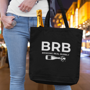 Bringing real bubbly Organic Cotton Tote Bag kingiidee veinisõbrale