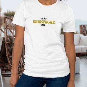 I my champagne era šampanja t-särk champagne lovers tee
