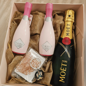Kingitus naisele šampanja kinkepakk Mini Moet Chandon