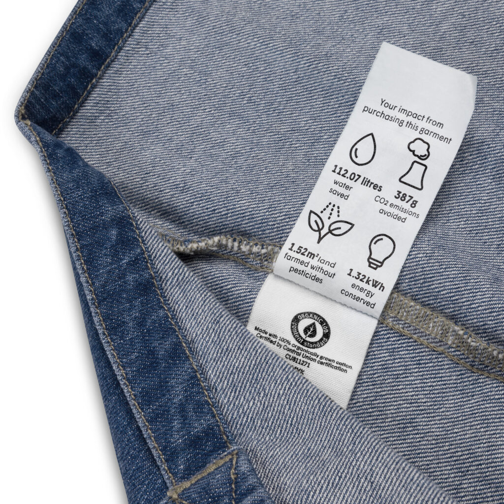 ICON – It’s champagne or nothing | Organic denim tote bag - Image 9