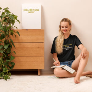 "Champagne now, resolutions later" - naiste T-särk - Image 10