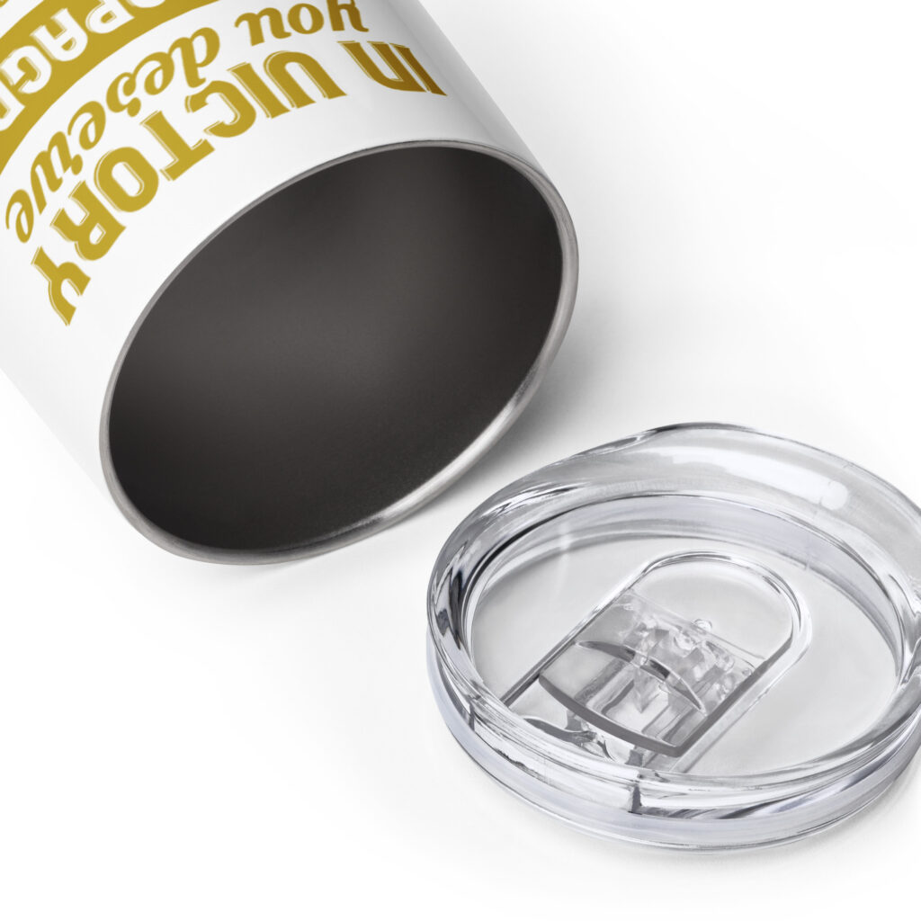 In victory you deserve champagne wine tumbler - Image 11